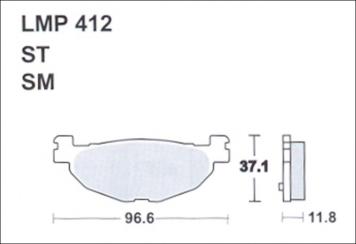 AP Racing LMP412 ST fékbetét