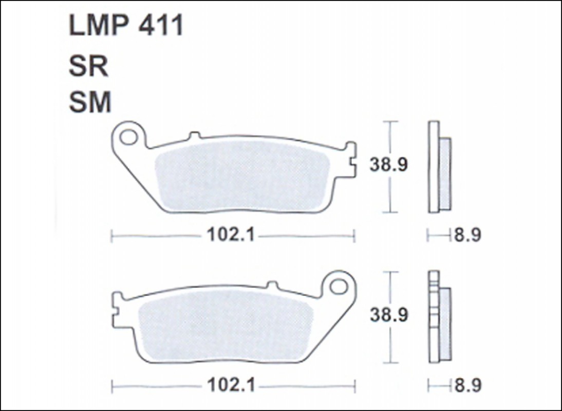 AP Racing LMP411 SR fékbetét