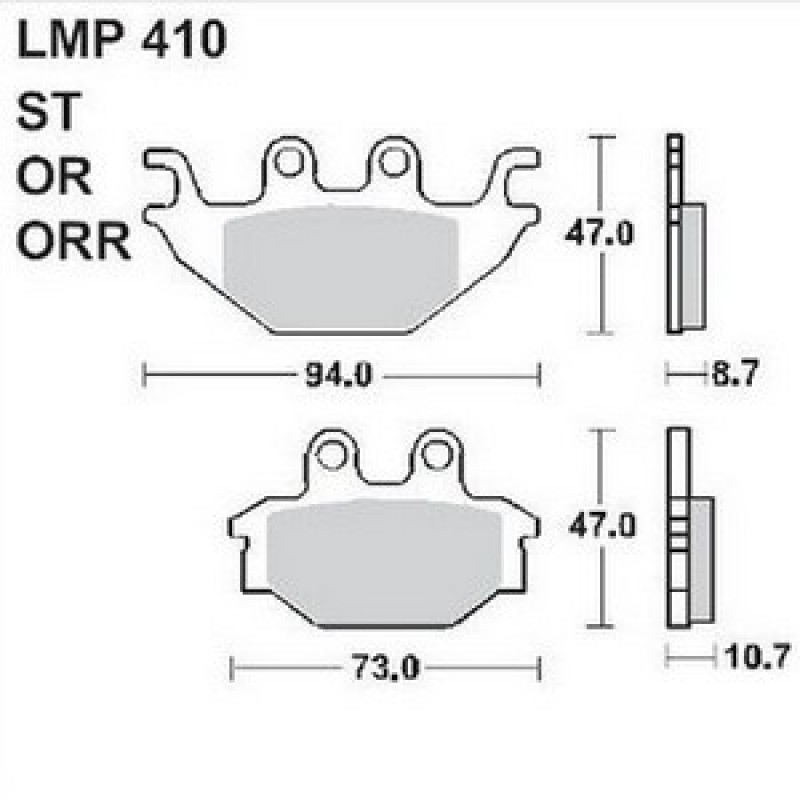 AP Racing LMP410 OR fékbetét