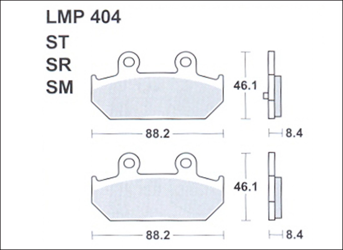 AP Racing LMP404 SM fékbetét