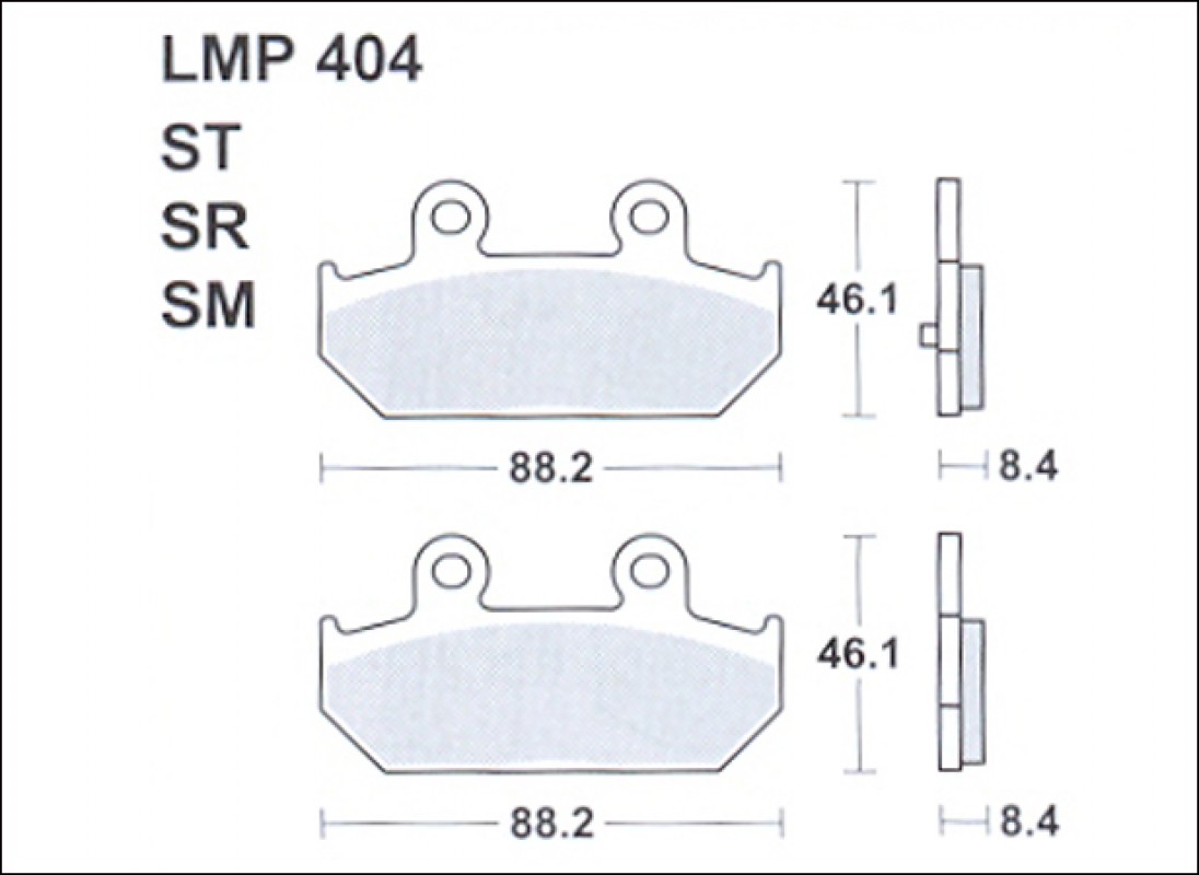 AP Racing LMP404 SR fékbetét