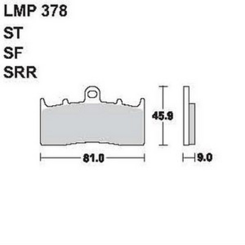 AP Racing LMP378 SRR fékbetét