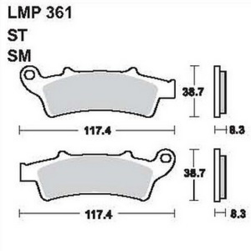 AP Racing LMP361 ST fékbetét