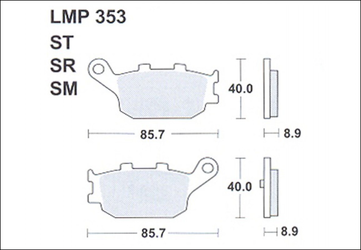 AP Racing LMP353 SR fékbetét