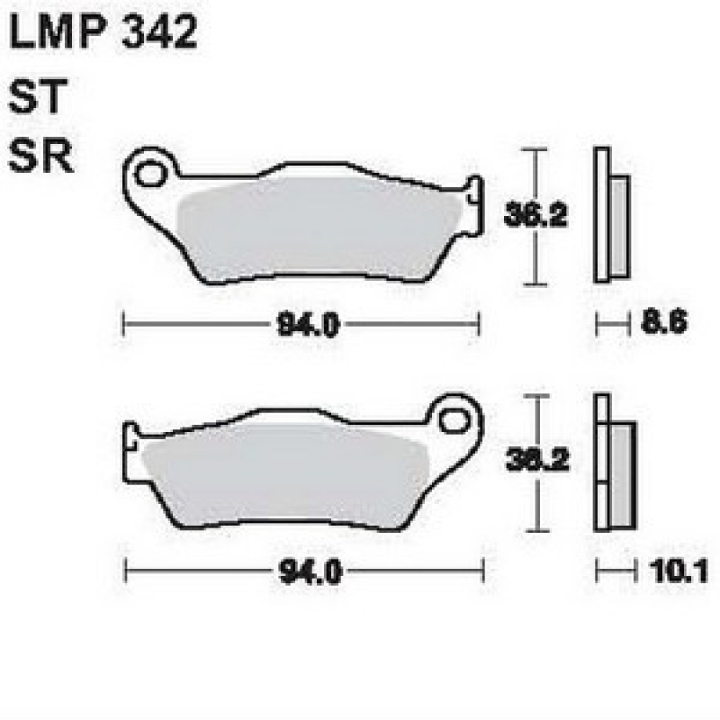 AP Racing LMP342 SR fékbetét