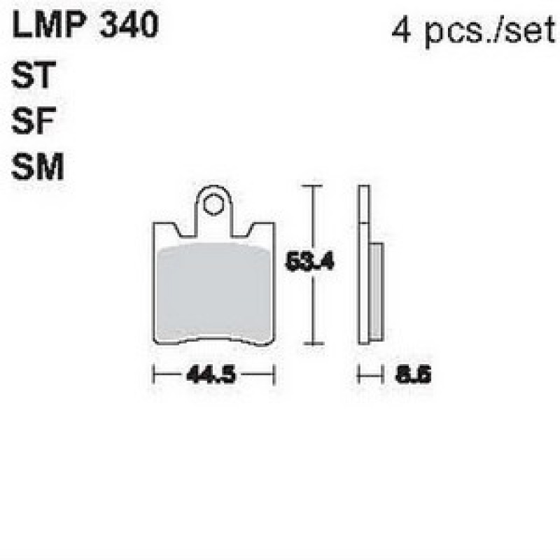 AP Racing LMP340 SF fékbetét