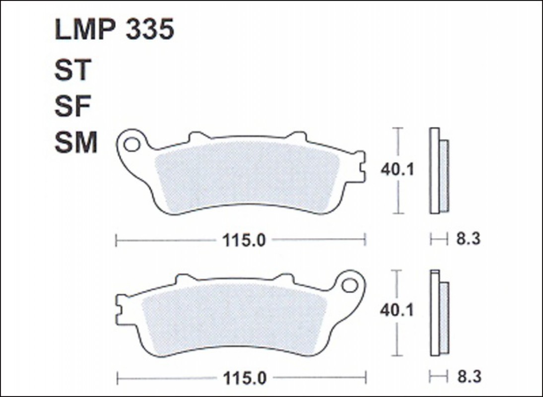 AP Racing LMP335 SF fékbetét