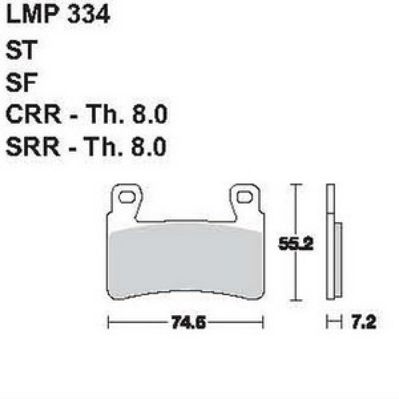 AP Racing LMP334 SF fékbetét
