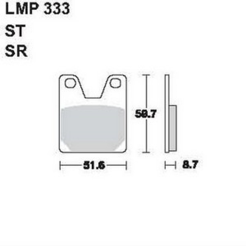 AP Racing LMP333 SR fékbetét
