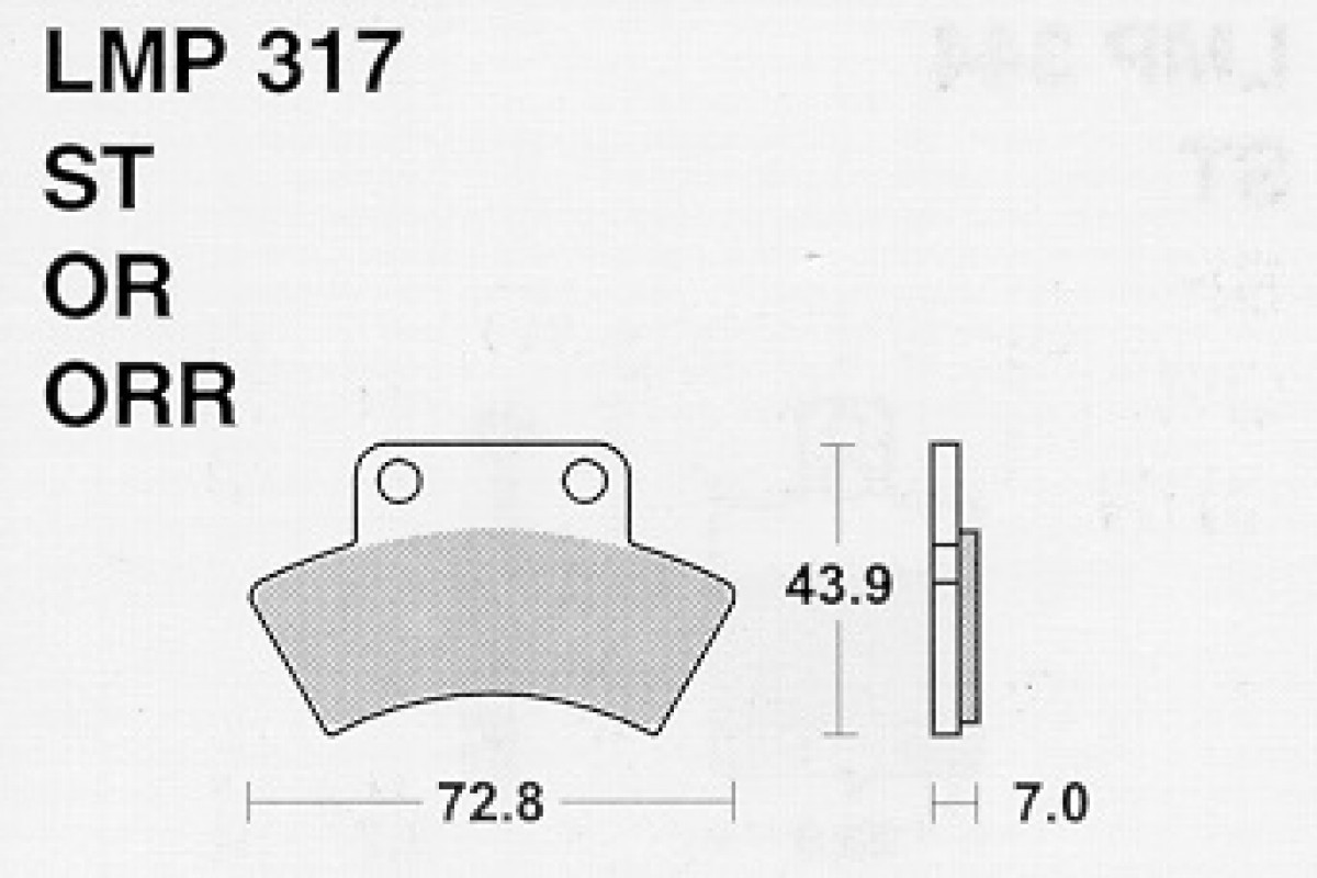 AP Racing LMP317 OR fékbetét