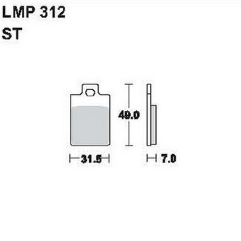 AP Racing LMP312 ST fékbetét
