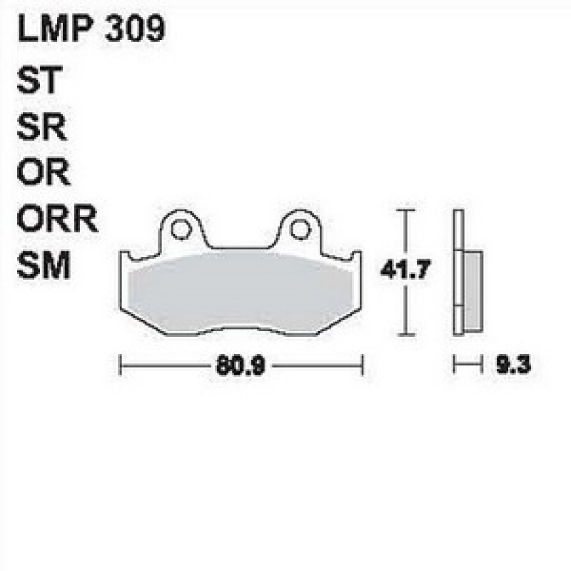 AP Racing LMP309 OR fékbetét