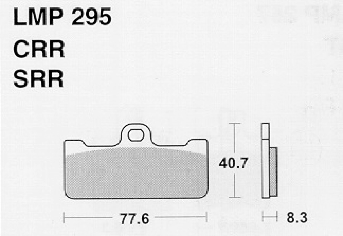 AP Racing LMP295 CRR fékbetét