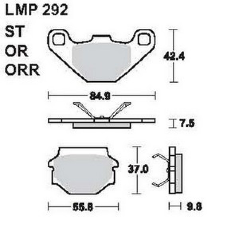 AP Racing LMP292 ORR fékbetét