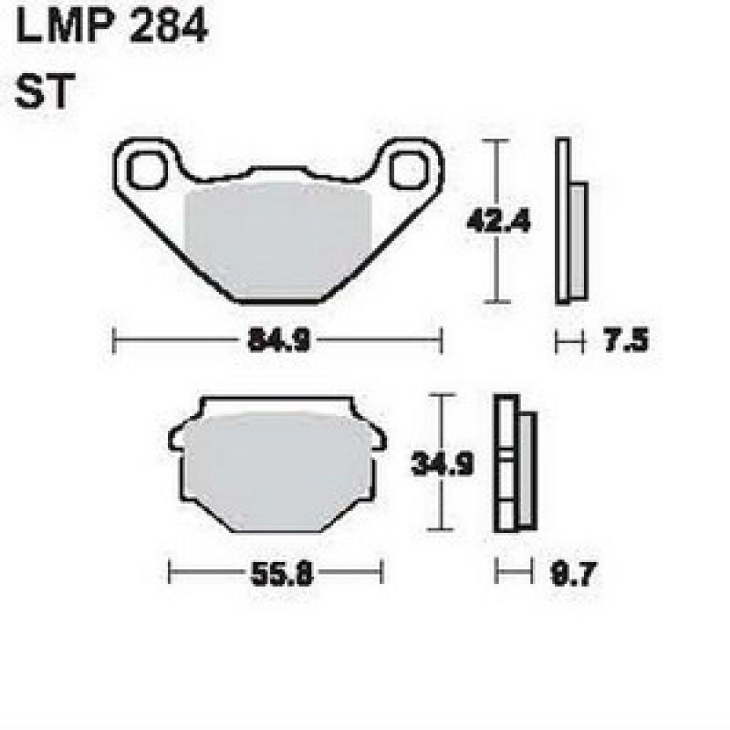 AP Racing LMP284 ST fékbetét