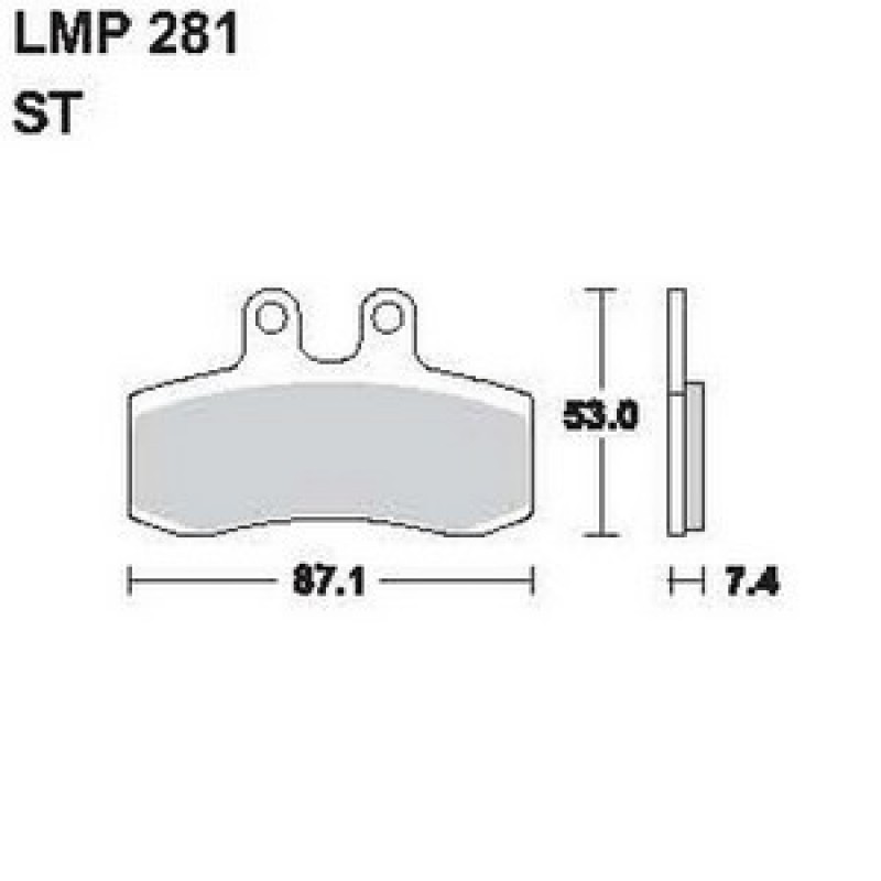 AP Racing LMP281 ST fékbetét