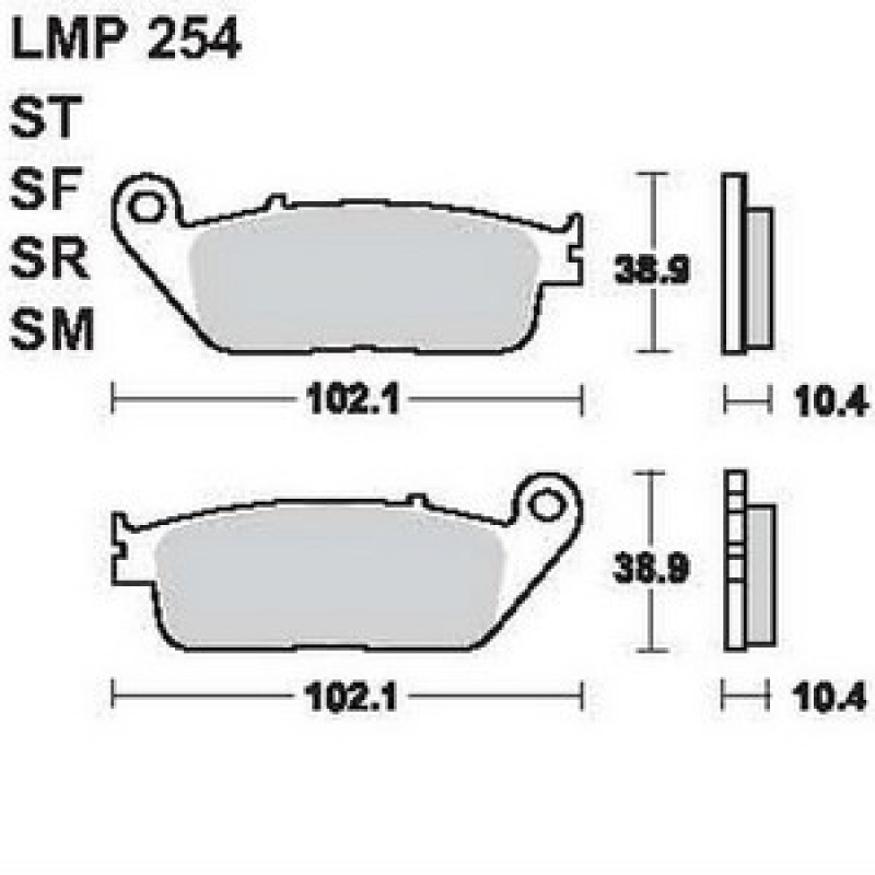 AP Racing LMP254 SF fékbetét