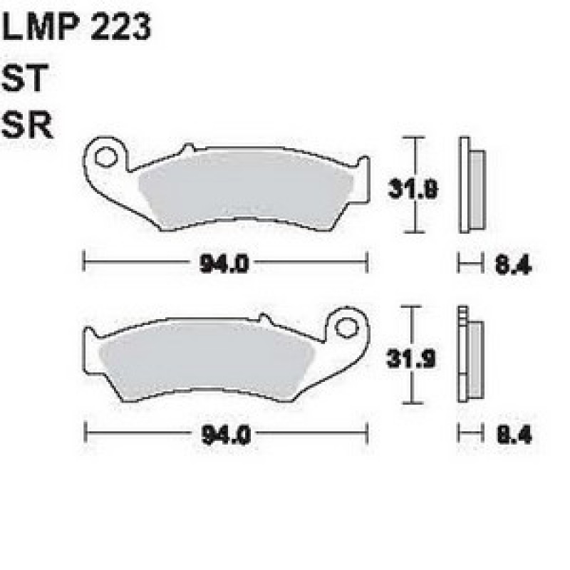 AP Racing LMP223 SR fékbetét