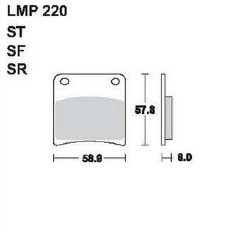 AP Racing LMP220 SF fékbetét