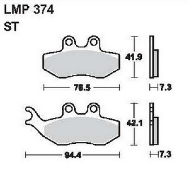 AP Racing LMP374 ST fékbetét