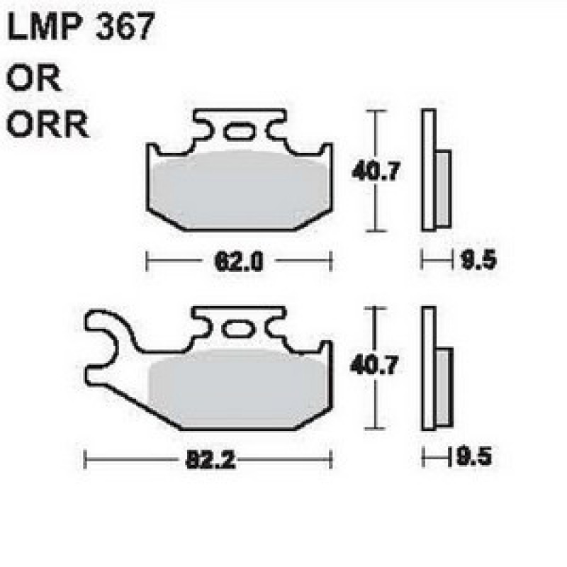 AP Racing LMP367 OR fékbetét