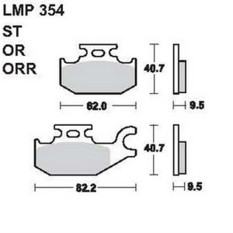 AP Racing LMP354 OR fékbetét