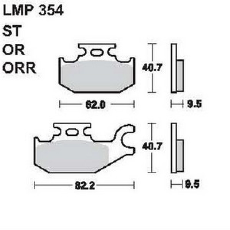 AP Racing LMP354 ORR fékbetét