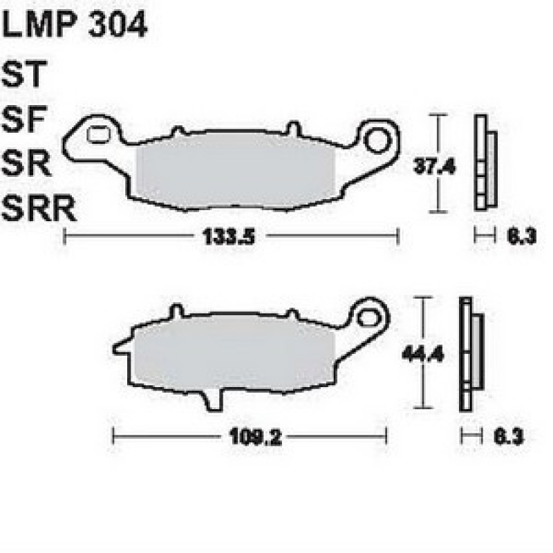 AP Racing LMP304 SRR fékbetét