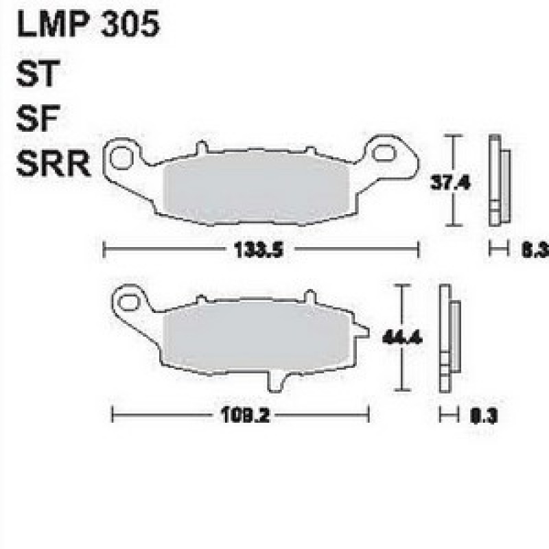 AP Racing LMP305 SF fékbetét