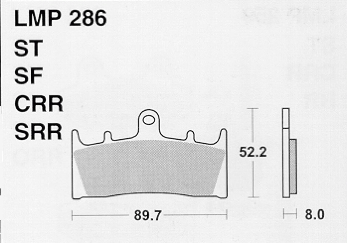 AP Racing LMP286 SF fékbetét