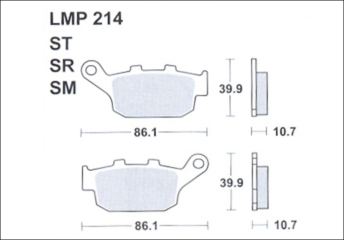 AP Racing LMP214 SR fékbetét