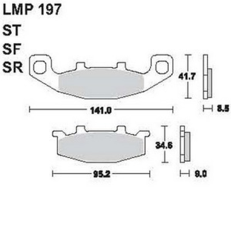 AP Racing LMP197 ST fékbetét