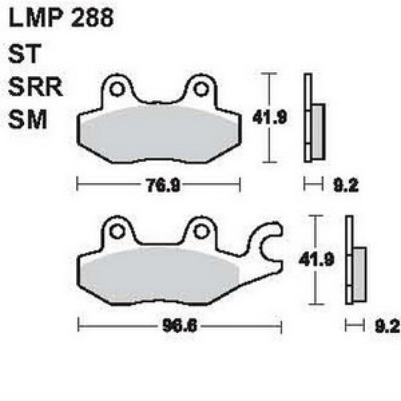 AP Racing LMP288 ST fékbetét