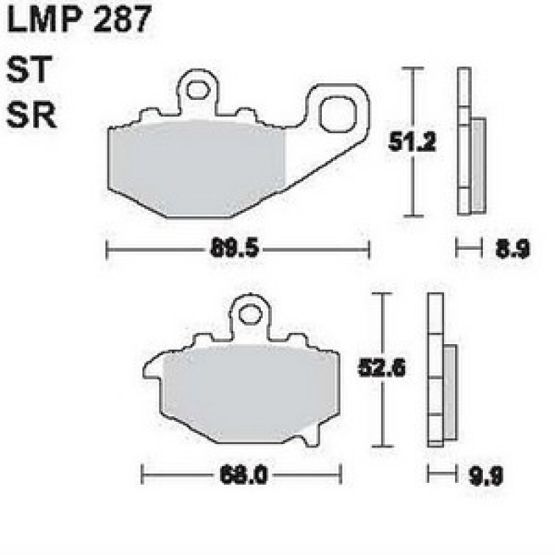 AP Racing LMP287 ST fékbetét