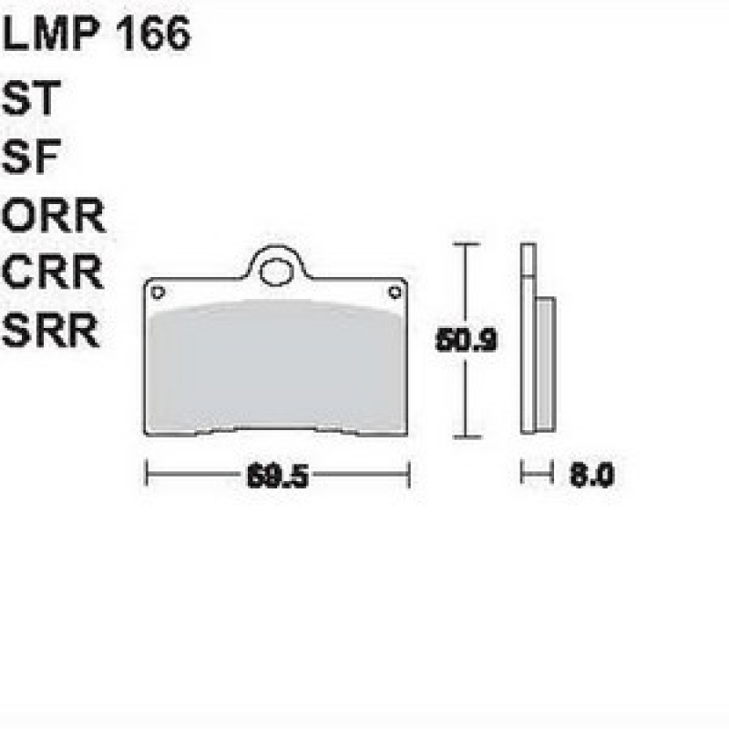 AP Racing LMP166 ST fékbetét