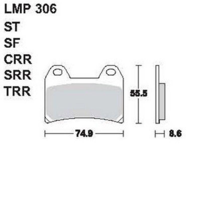 AP Racing LMP306 CRR fékbetét