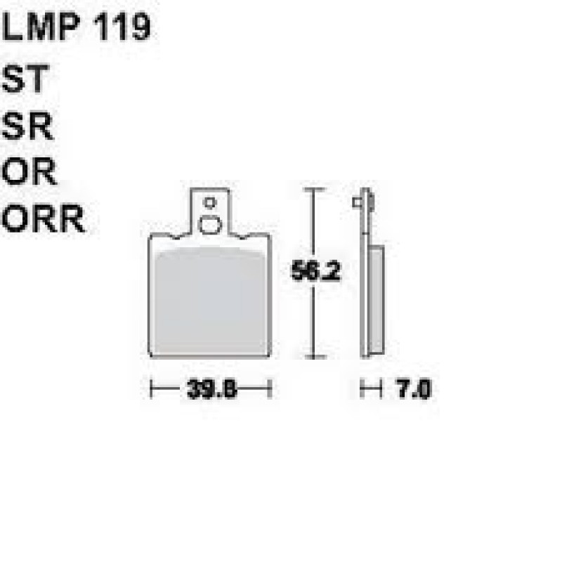 AP Racing LMP119 ORR fékbetét