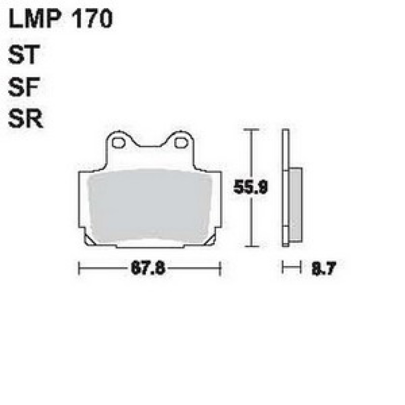 AP Racing LMP170 SF fékbetét