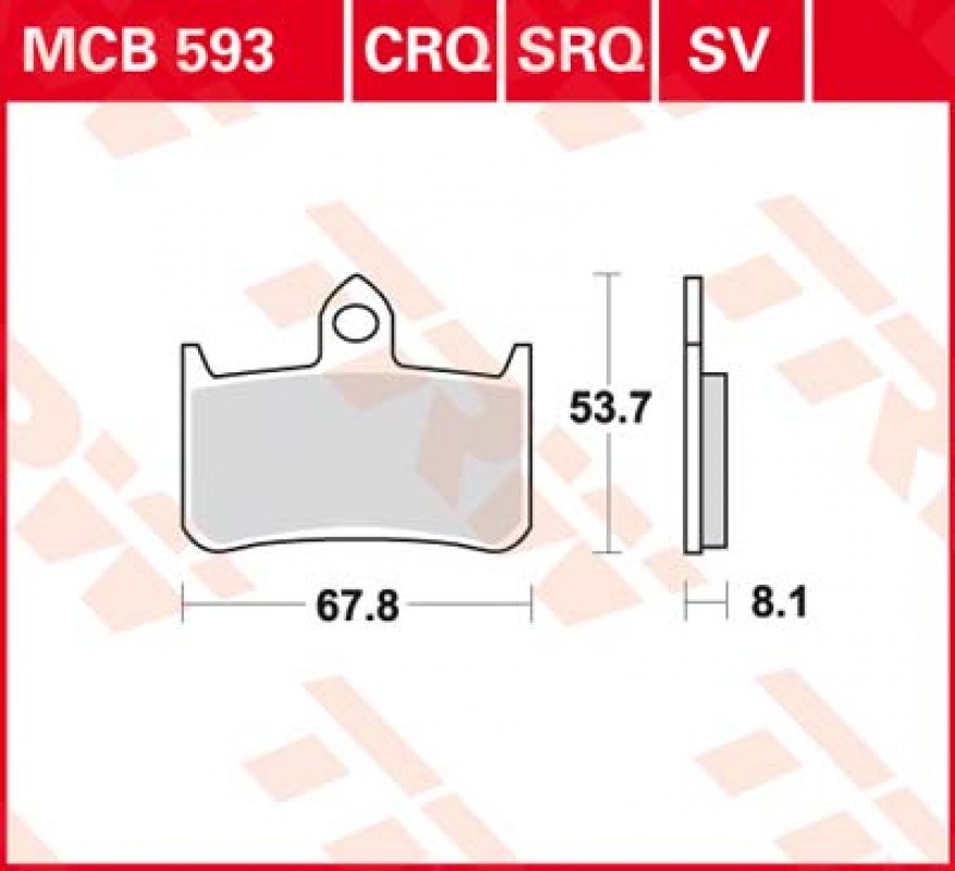 TRW MCB593 SV fékbetét - Szinteres