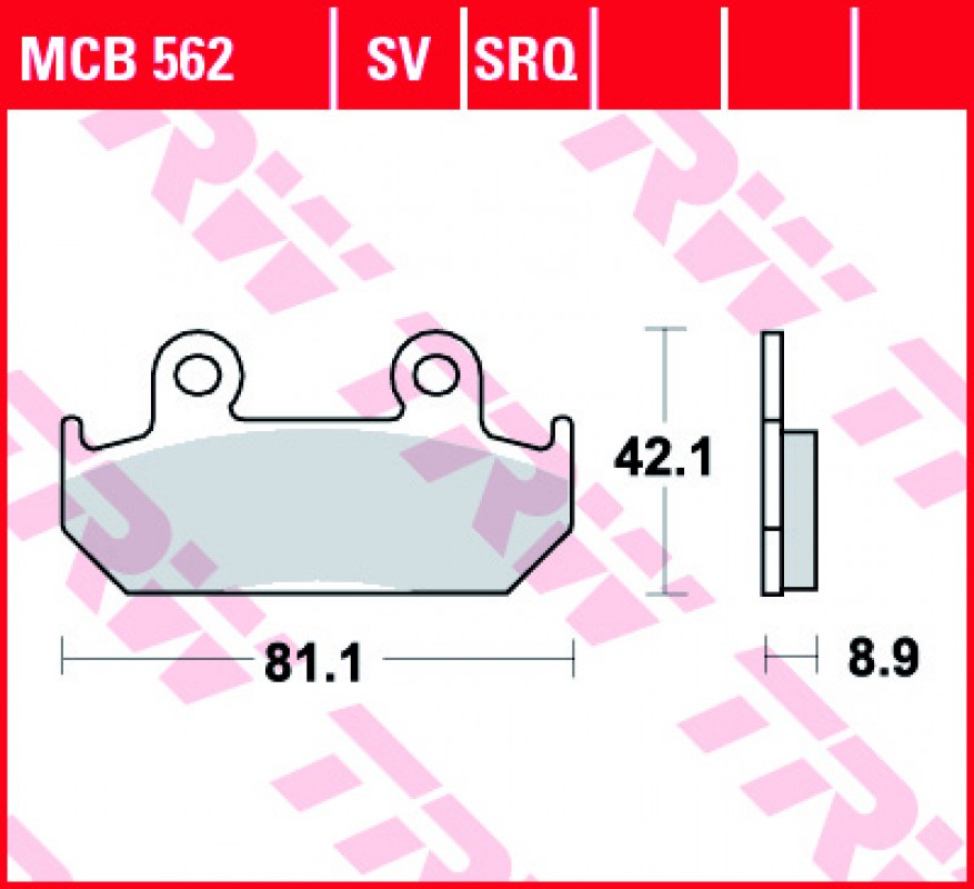 TRW MCB562 SV fékbetét - Szinteres