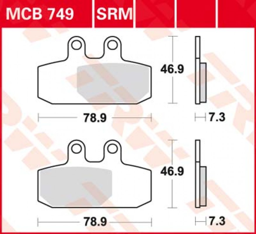 TRW MCB749 SRM fékbetét - Szinteres