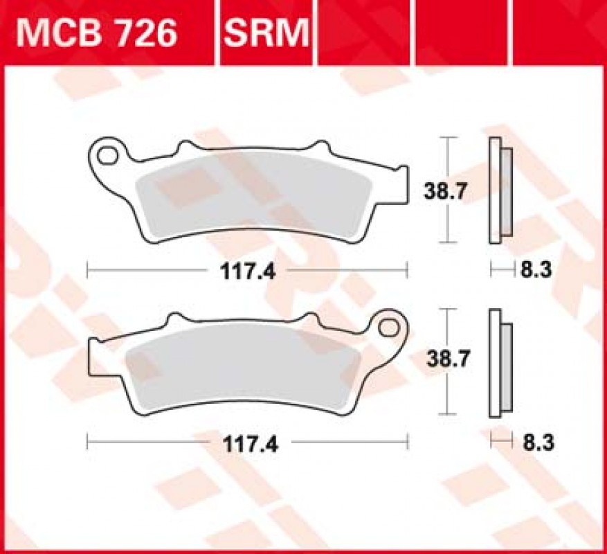 TRW MCB726 SRM fékbetét - Szinteres