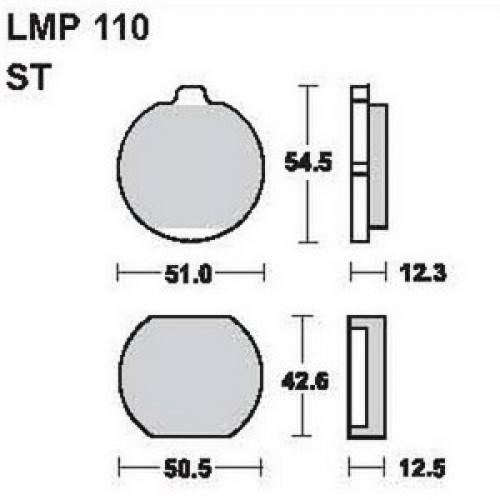AP Racing LMP110 ST fékbetét