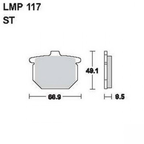 AP Racing LMP117 ST fékbetét