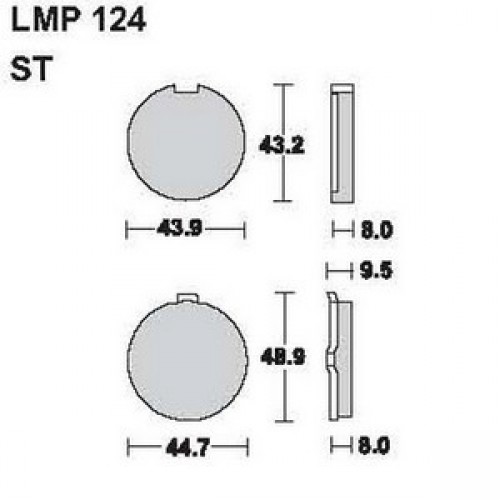 AP Racing LMP124 ST fékbetét