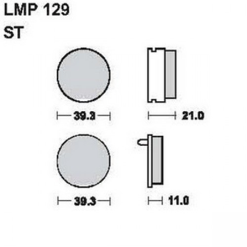 AP Racing LMP129 ST fékbetét