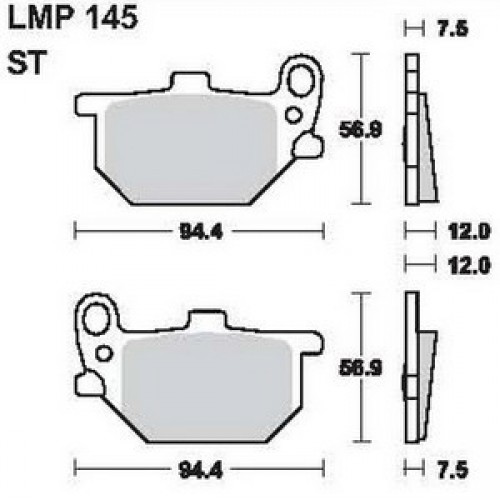 AP Racing LMP145 ST fékbetét