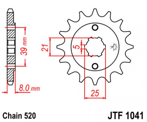 JT lánckerék JTF1041.14