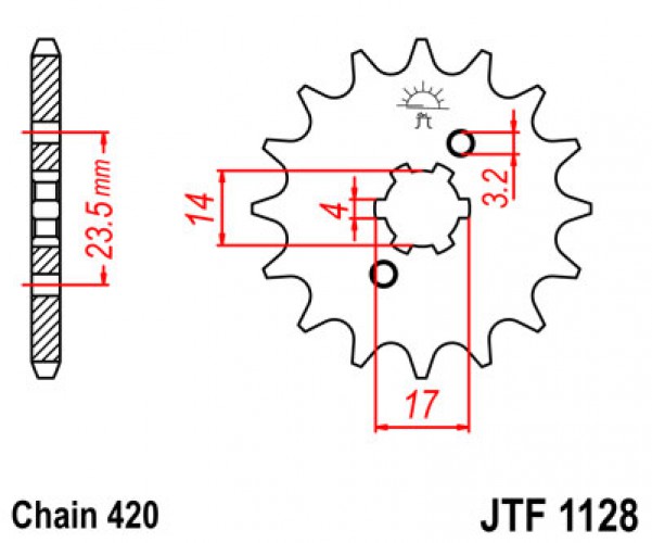 JT lánckerék JTF1128.12