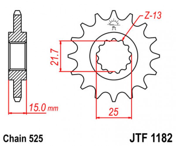 JT lánckerék JTF1182.13